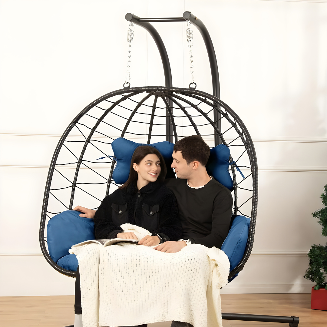 Double Hanging Egg Chair