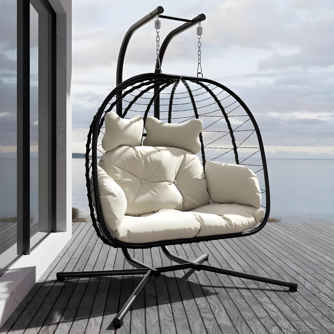 Double Hanging Egg Chair