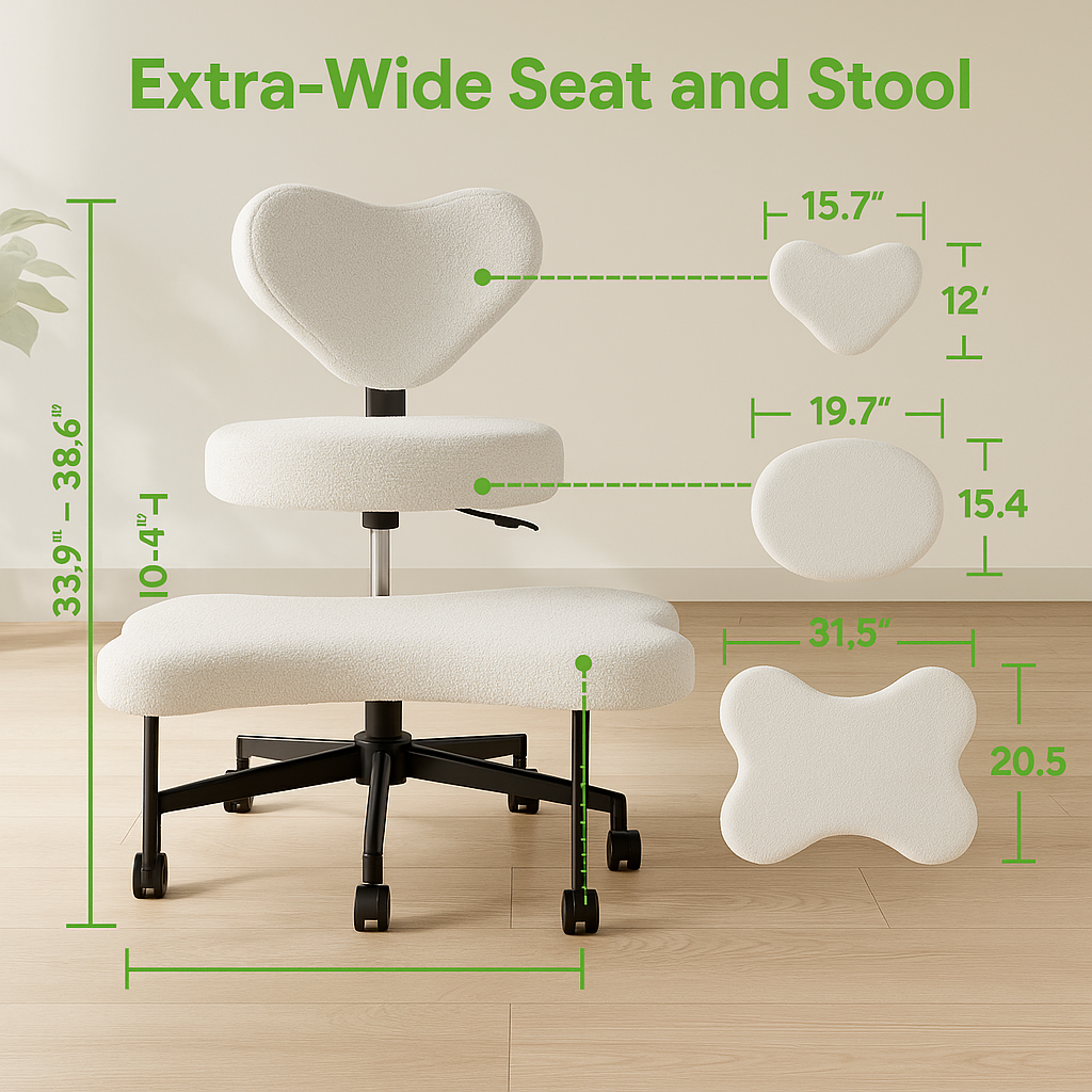 Ergonomic Cross Legged Chair