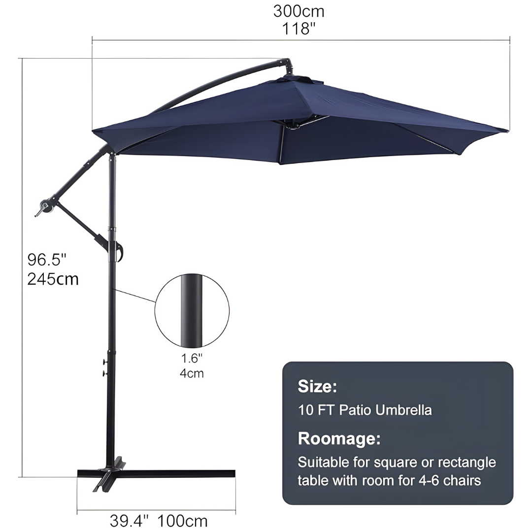 10ft Cantilever Patio Umbrella