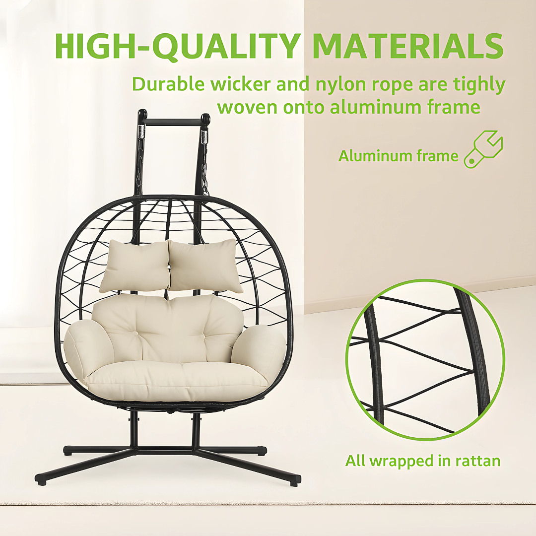 Double Hanging Egg Chair